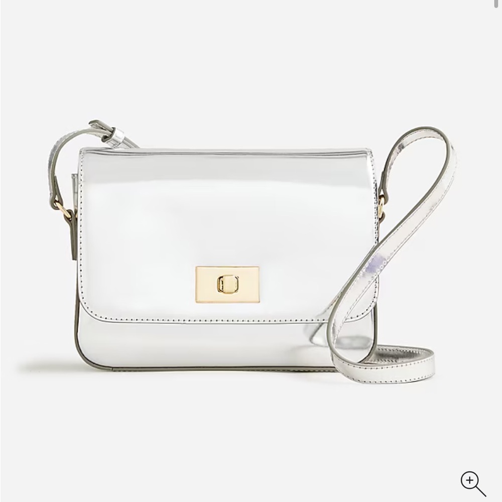 NWT J Crew Edie Bag Silver